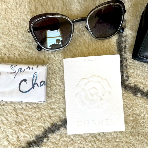 Authentic Chanel Cat Eye Sunglasses - Picture 3 of 5
